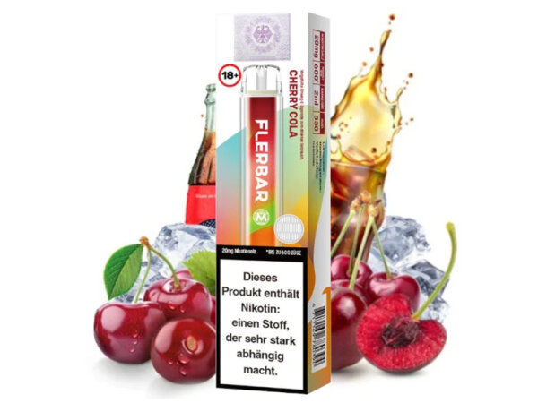 Flerbar M - Cherry Cola - E-Shisha - 20mg - 600 Züge