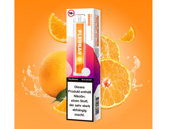 Flerbar M - Orange - E-Shisha - 20mg - 600 Züge