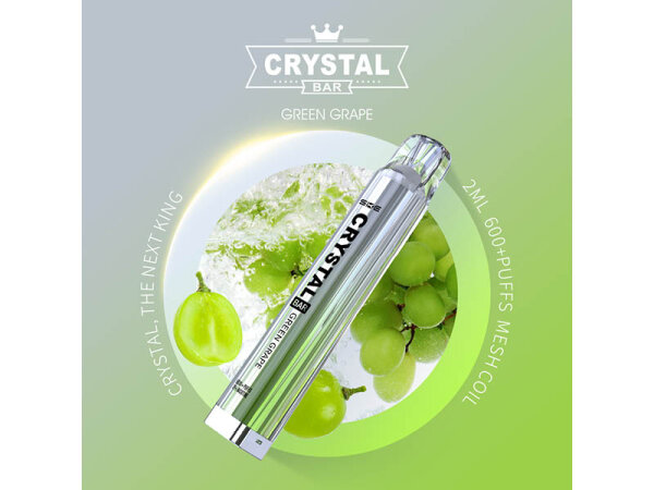 Crystal Bar - Green Grape - E-Shisha - 2% Nikotin - 600 Züge
