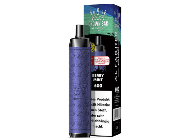 Al Fakher Crown Bar 600 - Berry Mint - 600 Züge