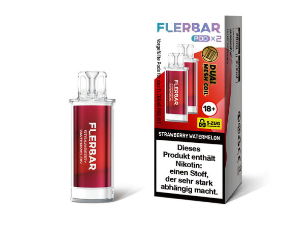 Flerbar PODS - Strawberry Watermelon - 20mg - 2er Set