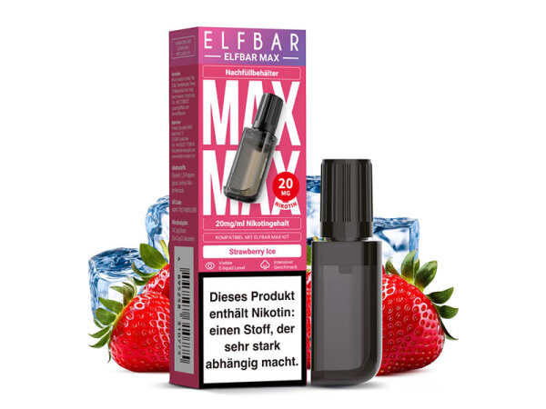 ELF BAR MAX Pod - Strawberry Ice - E-Shisha - 20mg