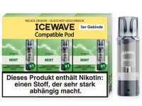 ICEWAVE 3 in 1 Pod - Mint - 20mg - 3er Set