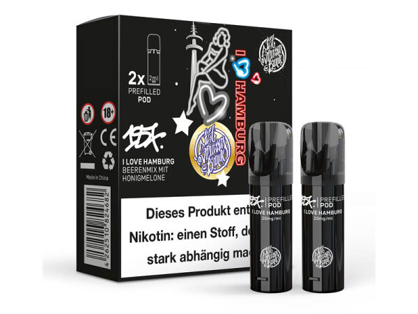 187 Strassenbande - Prefilled Pods - I Love Hamburg - 20mg - 2er Pack