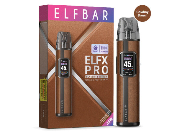 ELF BAR ELFX Pro - Refillable Kit - Cowboy Brown