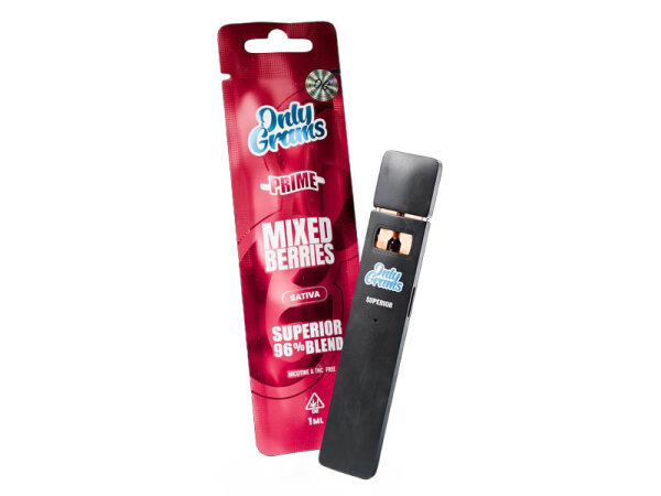 Only Grams - Mixed Berries - Superior Vape 96% - 1ml