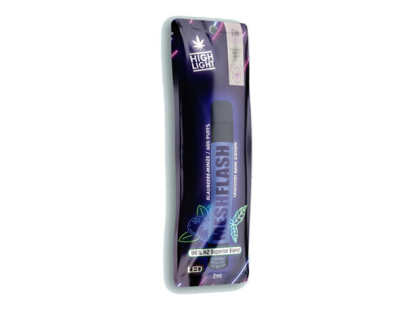 Highlight Meshflash H2 Superior - Blaubeere-Minze - E-Shisha - 2 ml - H2 96 %