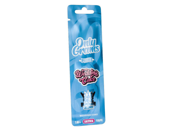 Only Grams - Wedding Cake / Sativa - Superior Vape 96% - 1ml - Einweg E-Shisha