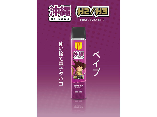 OKINAWA H3 Superior Blend Vape - Berry Mix - 96 % - 800 Züge- 1ml