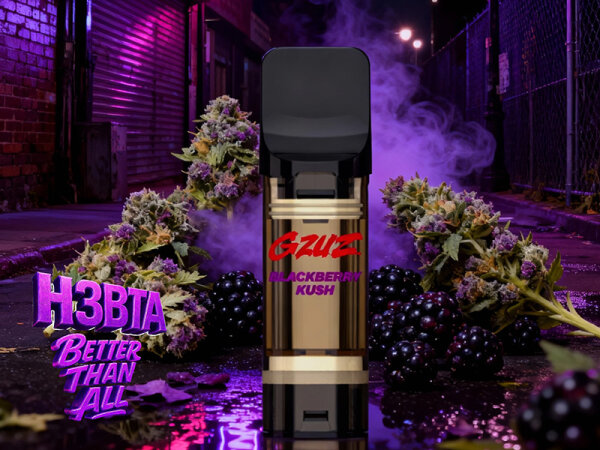 GZUZ - H3 Pod - Blackberry Kush - 1ml CRD