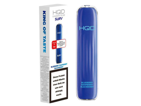 HQD SURV - Blueberry Raspberry Blackberry - 18 mg - 600 Züge