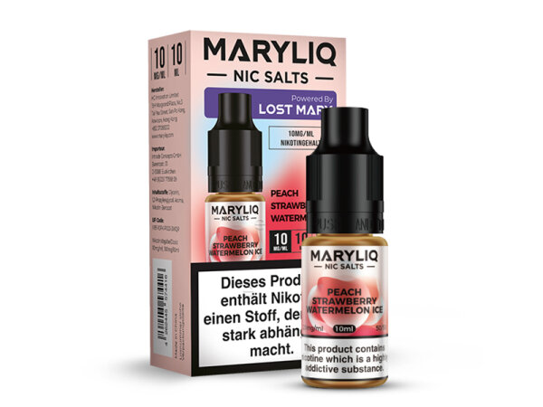 Lost Mary - MARYLIQ - Peach Strawberry Watermelon Ice - Liquid - 10 mg/ml - 10 ml
