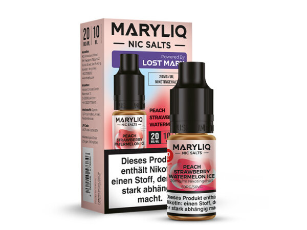 Lost Mary - MARYLIQ - Peach Strawberry Watermelon Ice - Liquid - 20 mg/ml - 10 ml