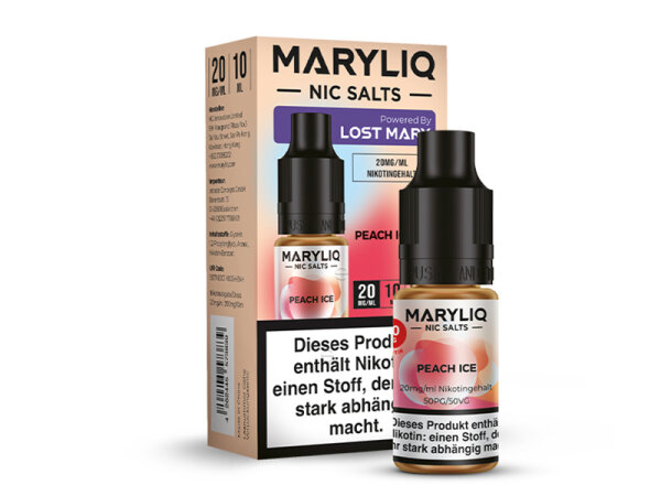 Lost Mary - MARYLIQ - Peach Ice - Liquid - 20 mg/ml - 10 ml