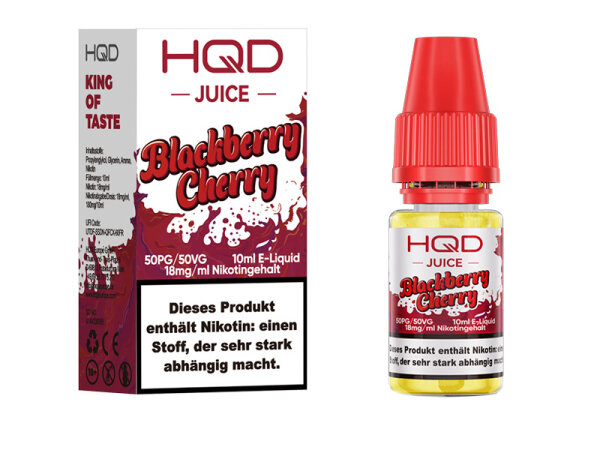 HQD JUICE - Blackberry Cherry - Liquid - 18 mg - 10 ml