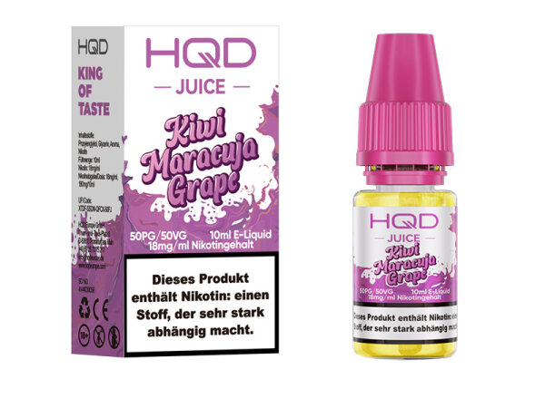 HQD JUICE - Kiwi Maracuja Grape - Liquid - 18 mg - 10 ml