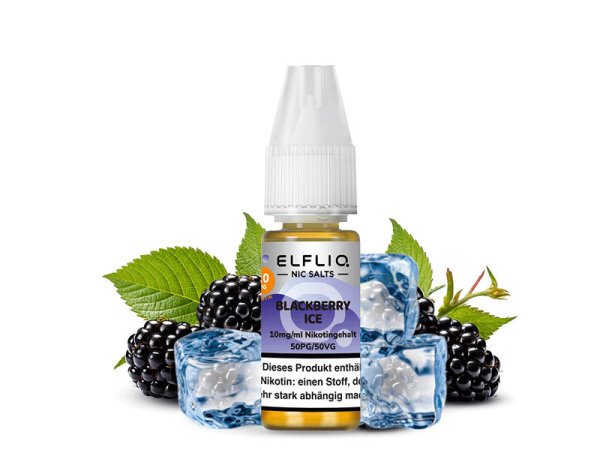 Elf Bar ELFLIQ - Blackberry Ice - Liquid - 10 mg/ml - 10 ml