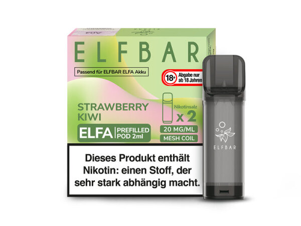 Elf Bar - ELFA CP Prefilled Pod - Strawberry Kiwi - 20mg - 2er Pack