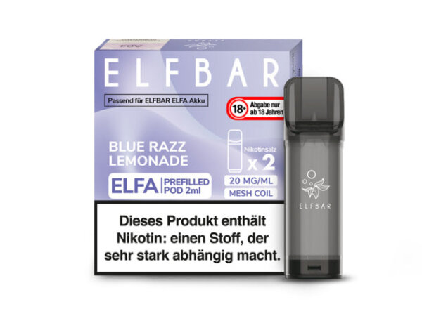 Elf Bar - ELFA CP Prefilled Pod - Blue Razz Lemonade - 20mg - 2er Pack