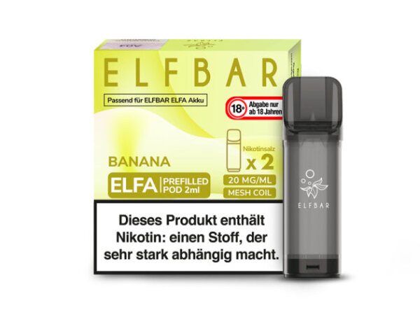 Elf Bar - ELFA CP Prefilled Pod - Banana - 20mg - 2er Pack